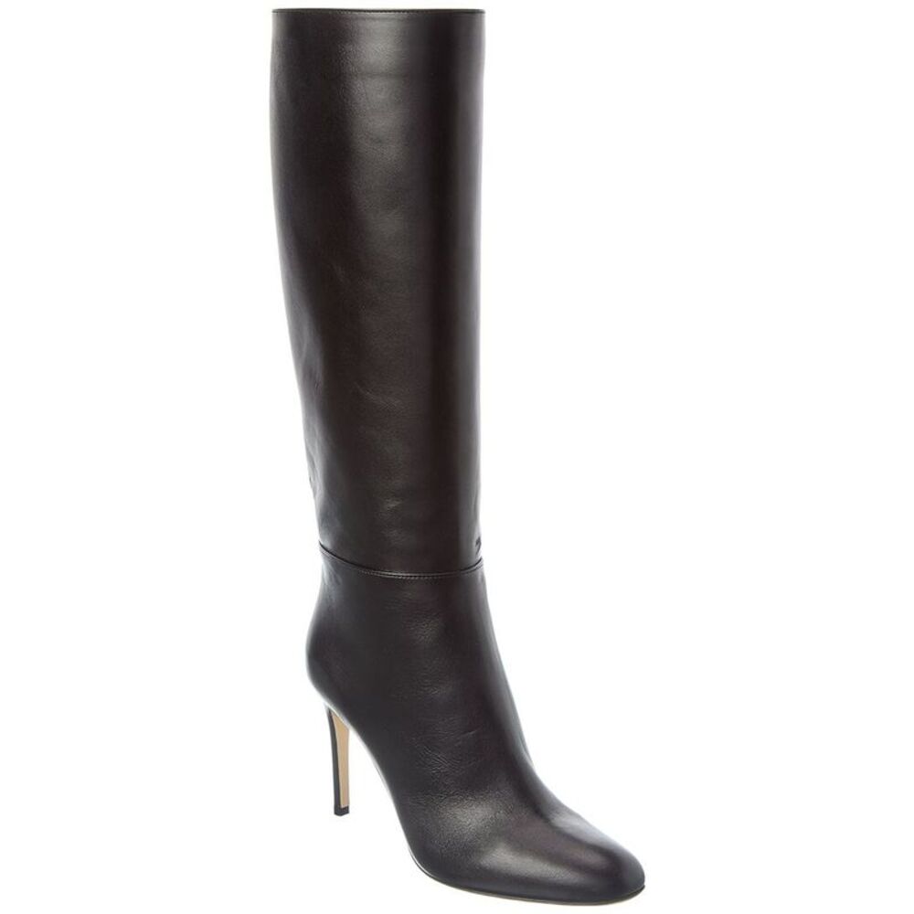 Sergio Rossi Madame Leather Knee-High Boot, Black